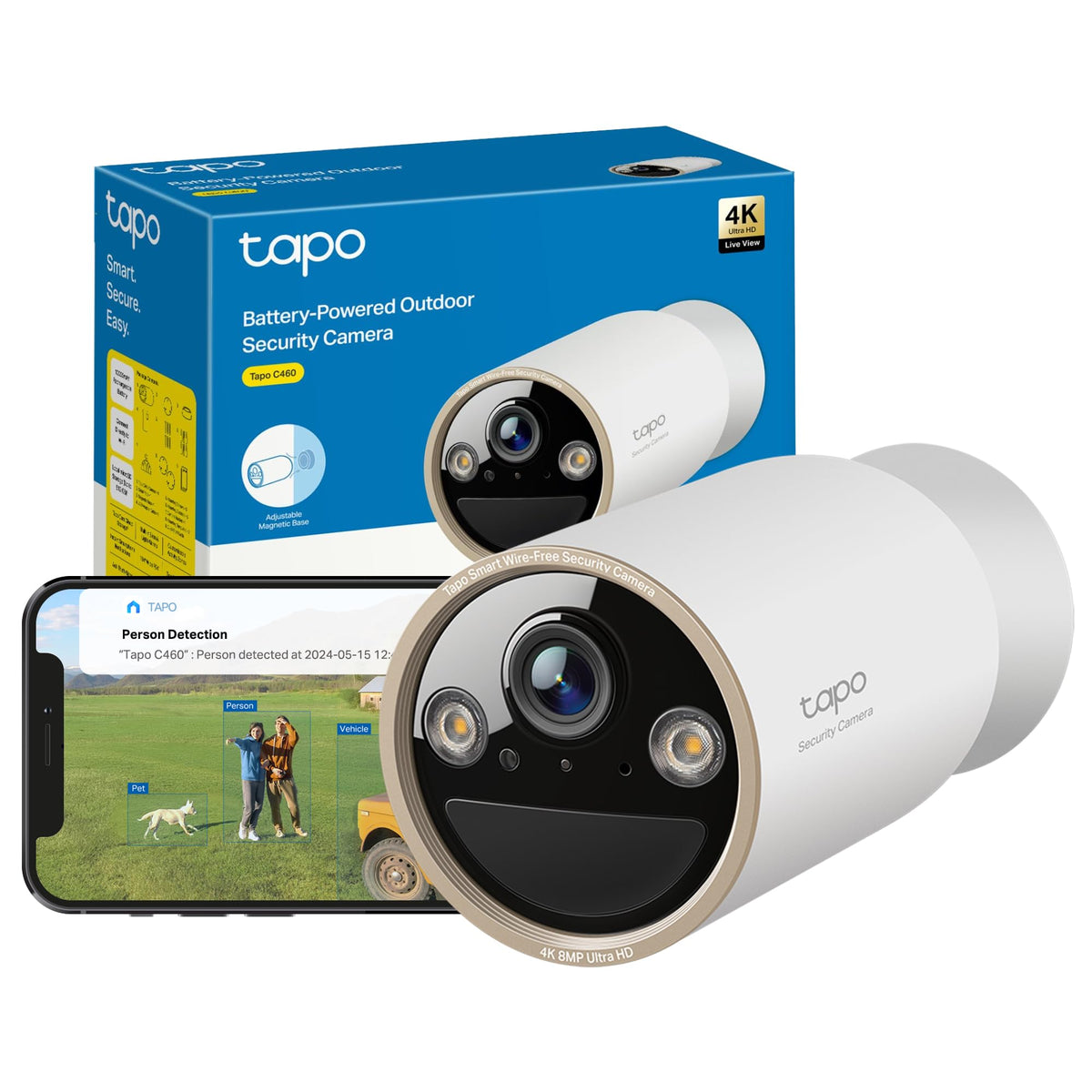 Tapo 2K QHD Wireless Indoor/Outdoor Smart Security Camera