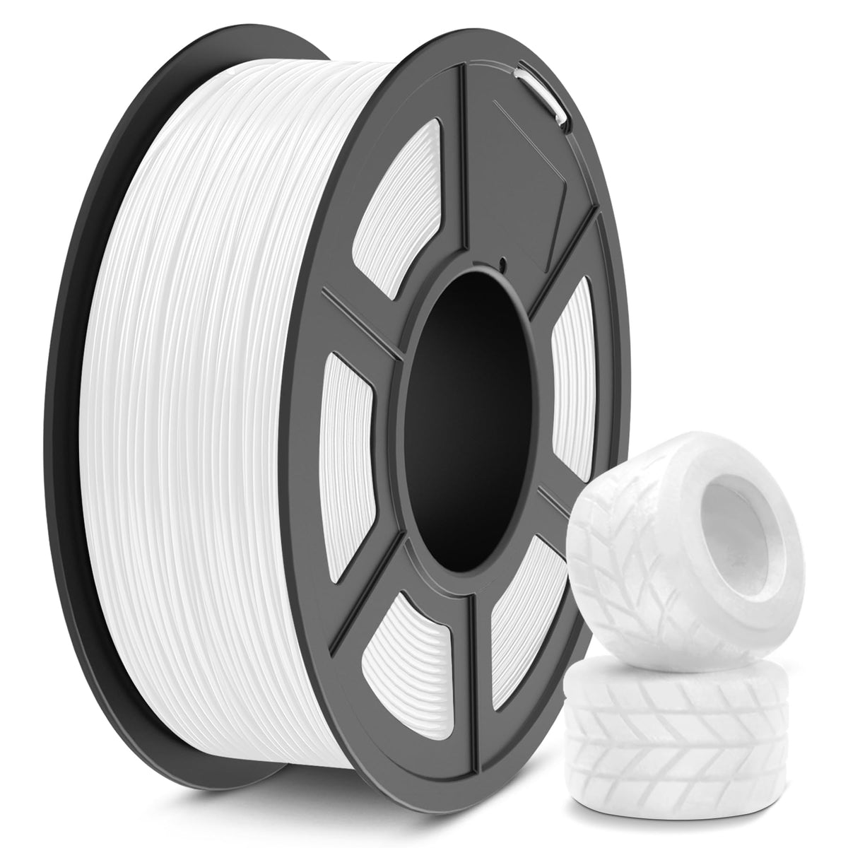 SUNLU TPU Filament TPU 95A 1.75mm Black, Flexible 3D Printer Filament