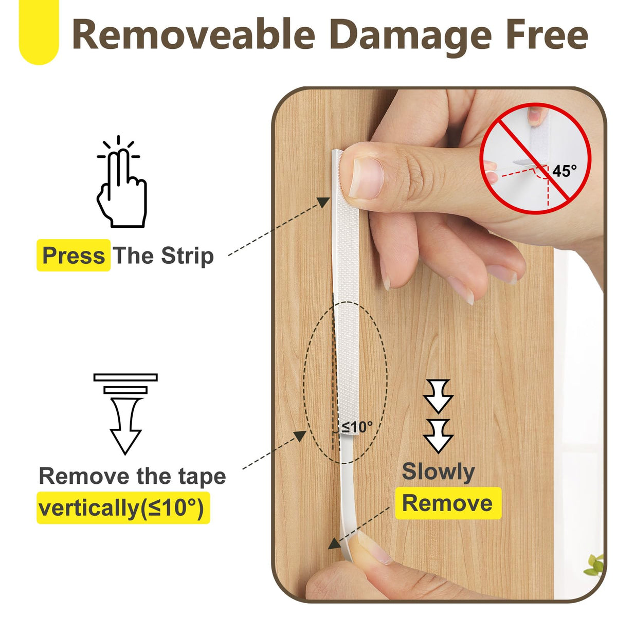 Summerbrite Picture Hanging Strips Heavy Duty 20 Pairs(40 Strips,XL),Damage Free Hanging Adhesive Strips,Mounting Tapes Removable,No Nails for Picture Photo Frames Hanger