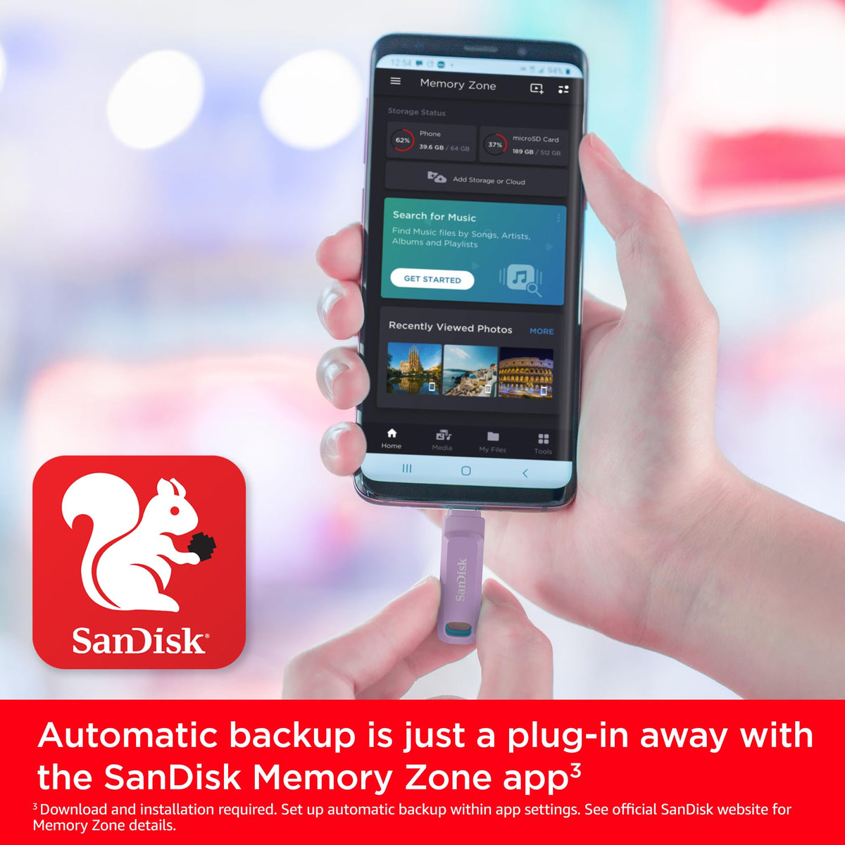 SANDISK Ultra Dual Drive Go 128GB, USB-C & USB-A, Up to 400MB/s Read Speeds