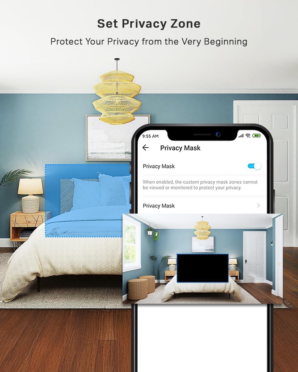 Tapo TP-Link 2K Pan Tilt Security Camera for Baby Monitor, Dog Camera w/Motion Detection, 2-Way Audio Siren, Night Vision, Cloud &SD Card Storage (Up to 256 GB), Works with Alexa & Google Home (C210)