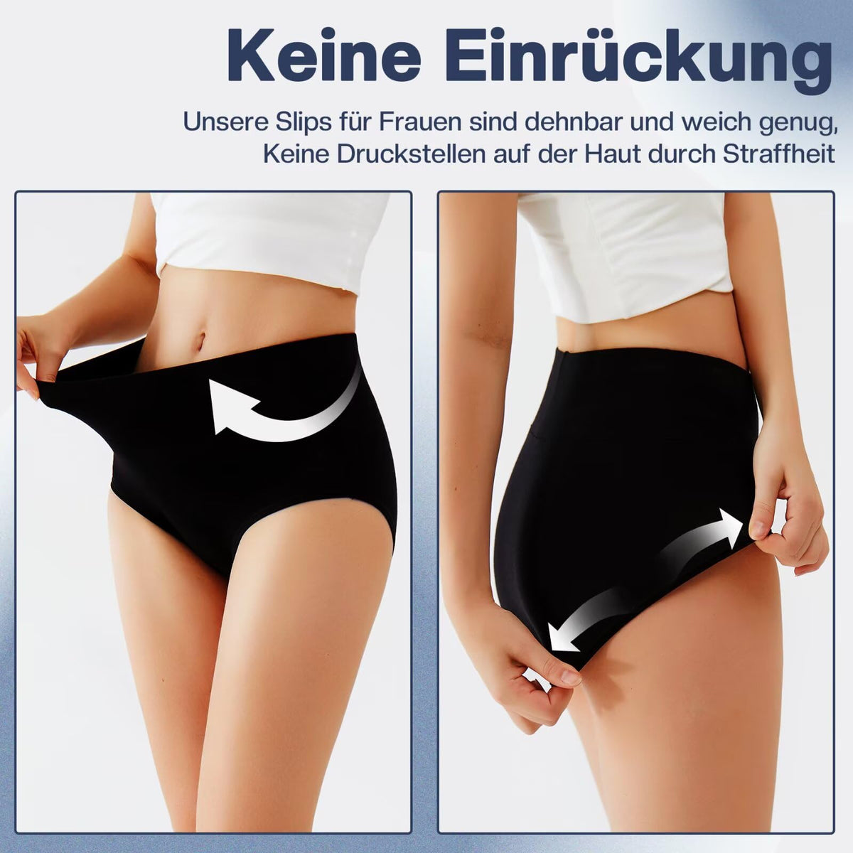Underwear Women High Waisted Knickers for Women 5 Pack Full Briefs