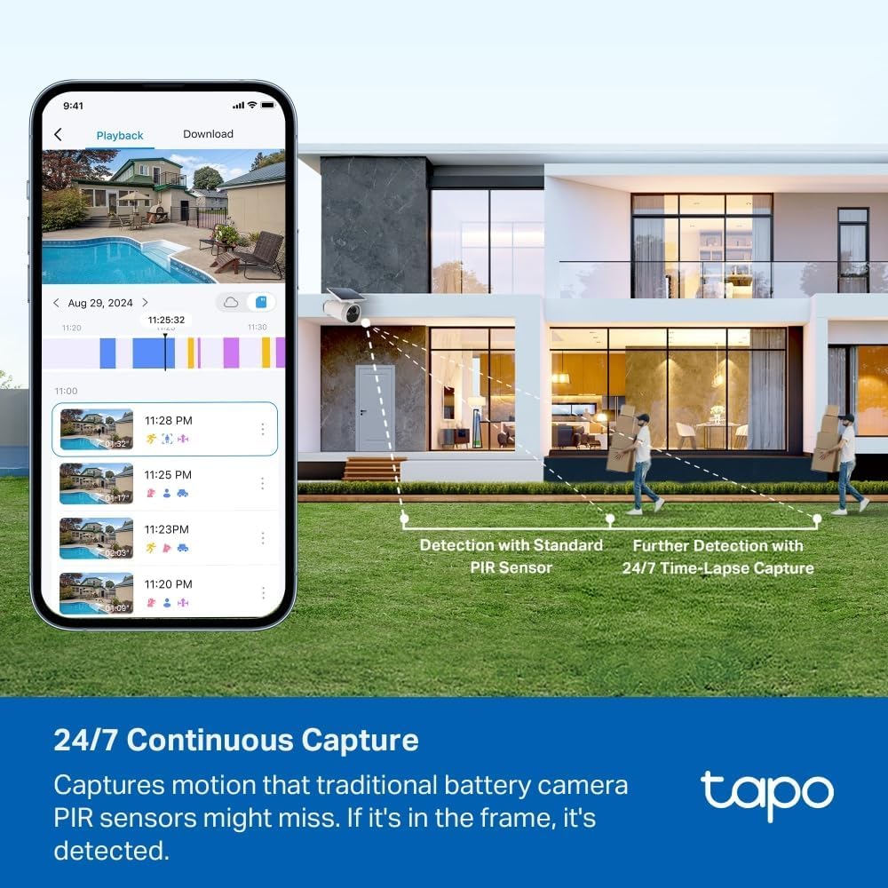 Tapo TC82 2K Battery Outdoor Security Camera Wireless