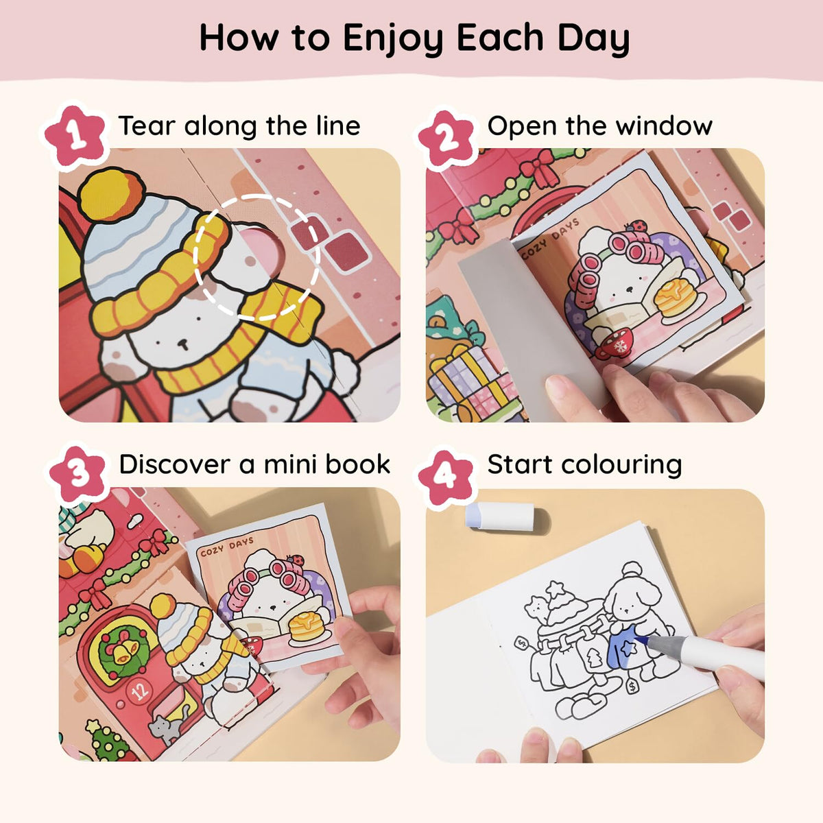 Coco Wyo: Cozy Countdown - An Advent Colouring Book Bundle