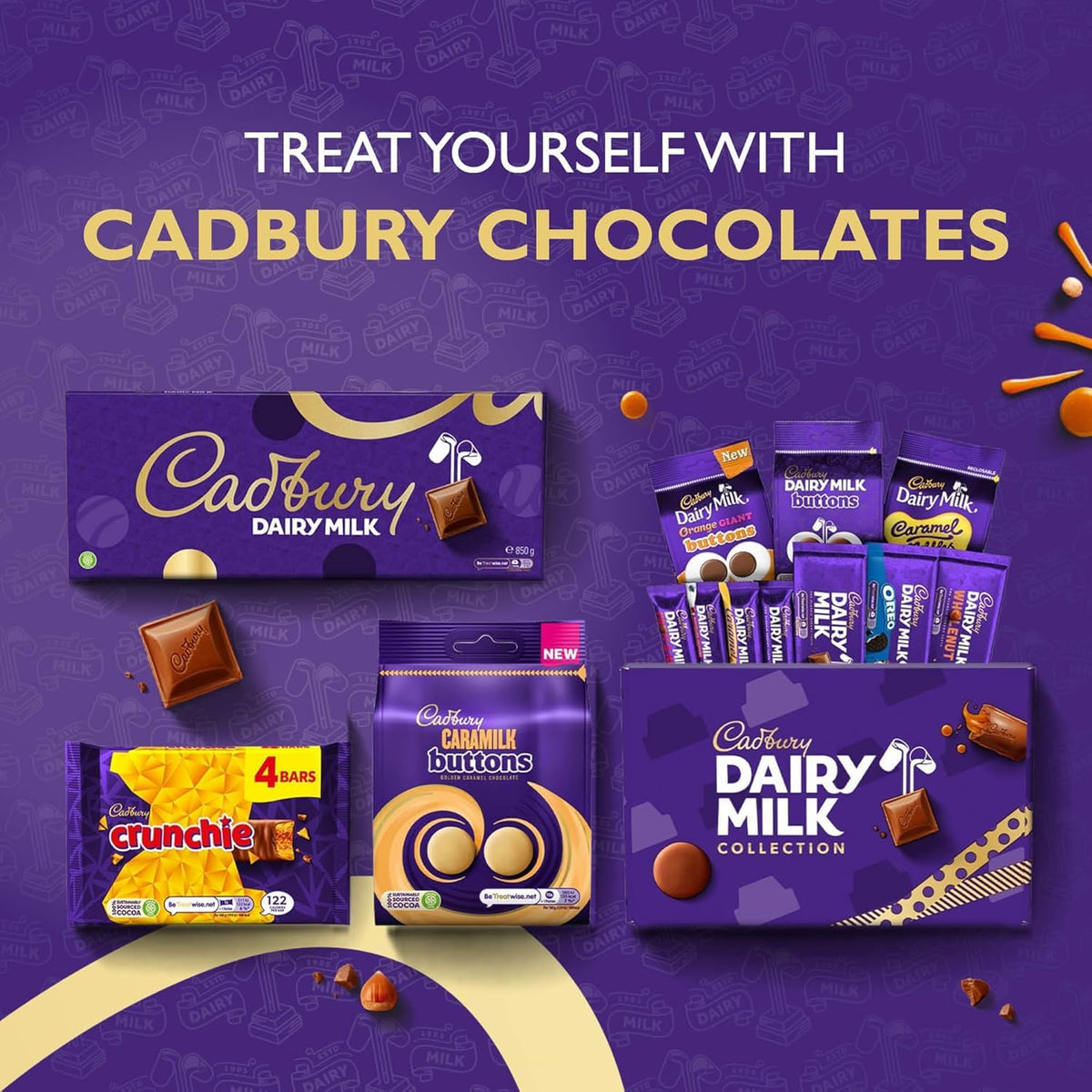Cadbury Wispa Chocolate Bar, Smooth Milk Chocolate, 4 x 27.9 g (Pack of 1)