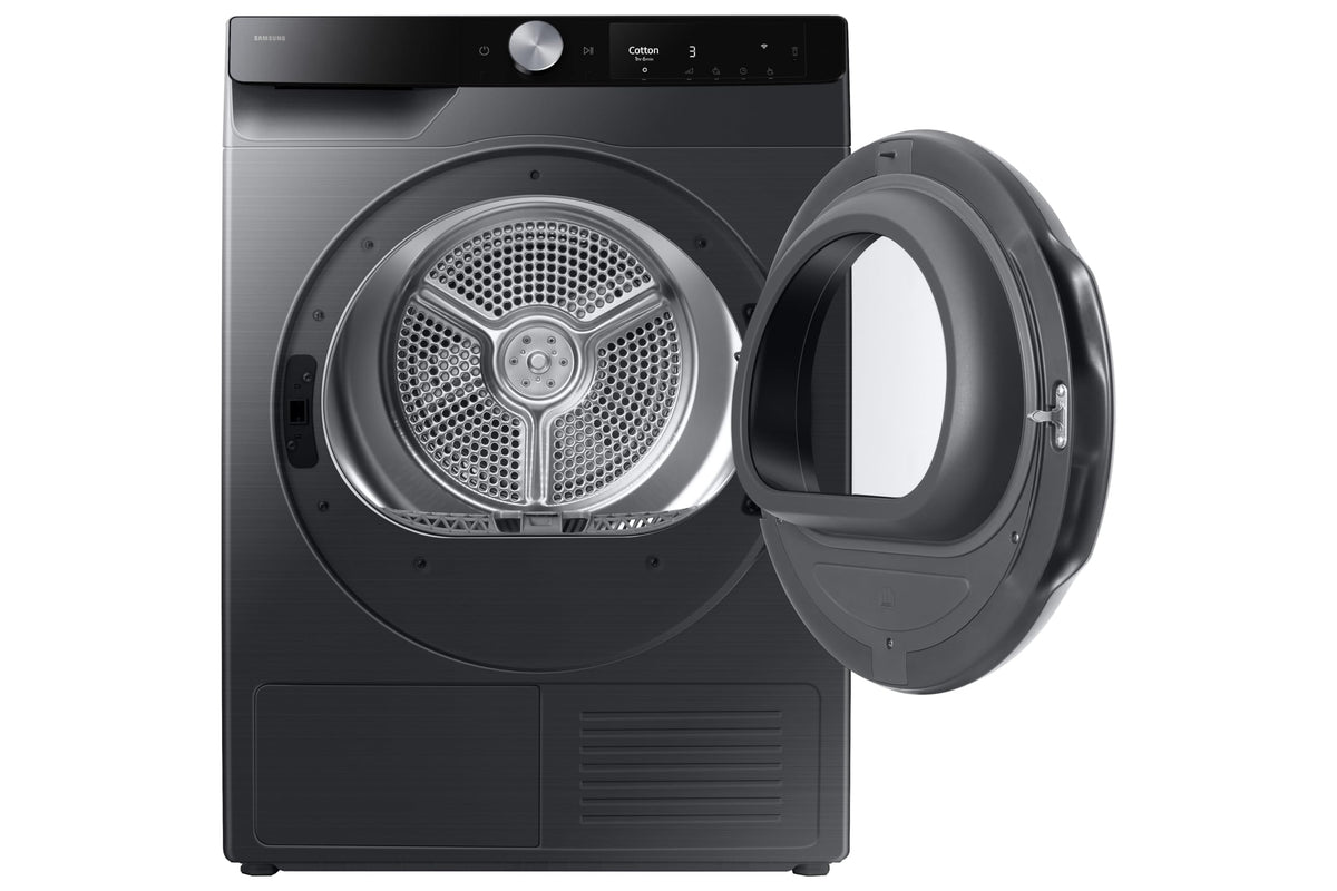 Samsung Series 6 DV90T6240LN/S1 with OptimalDry™, Freestanding Heat Pump Tumble Dryer, 9 kg, Graphite, A+++ Rated