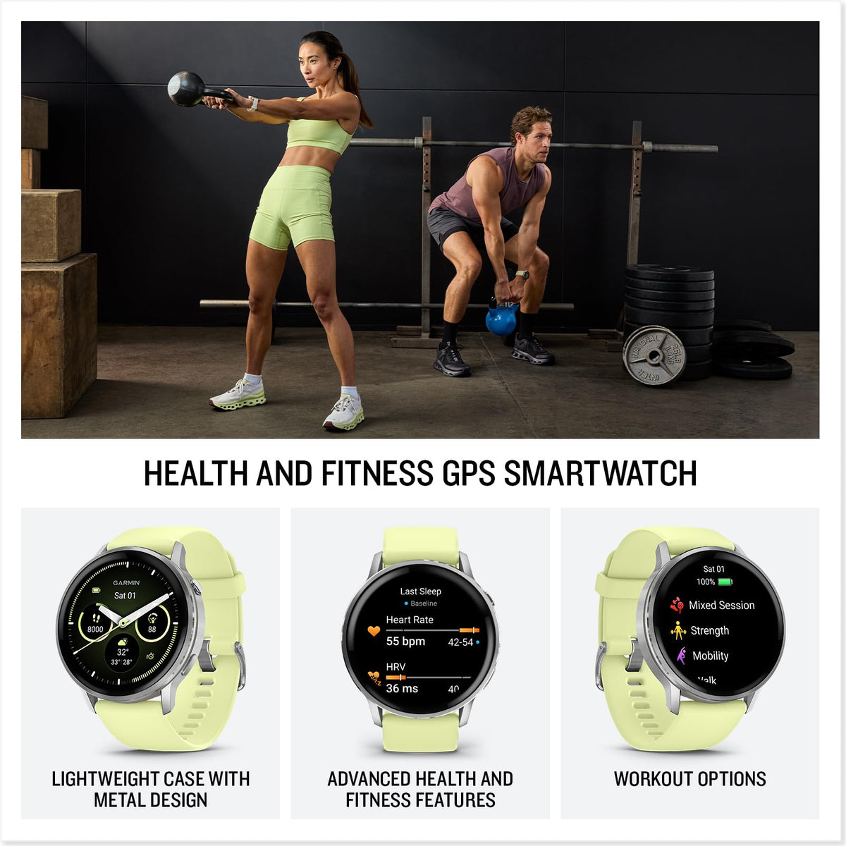 Garmin Venu 4, 45mm GPS smartwatch, Black