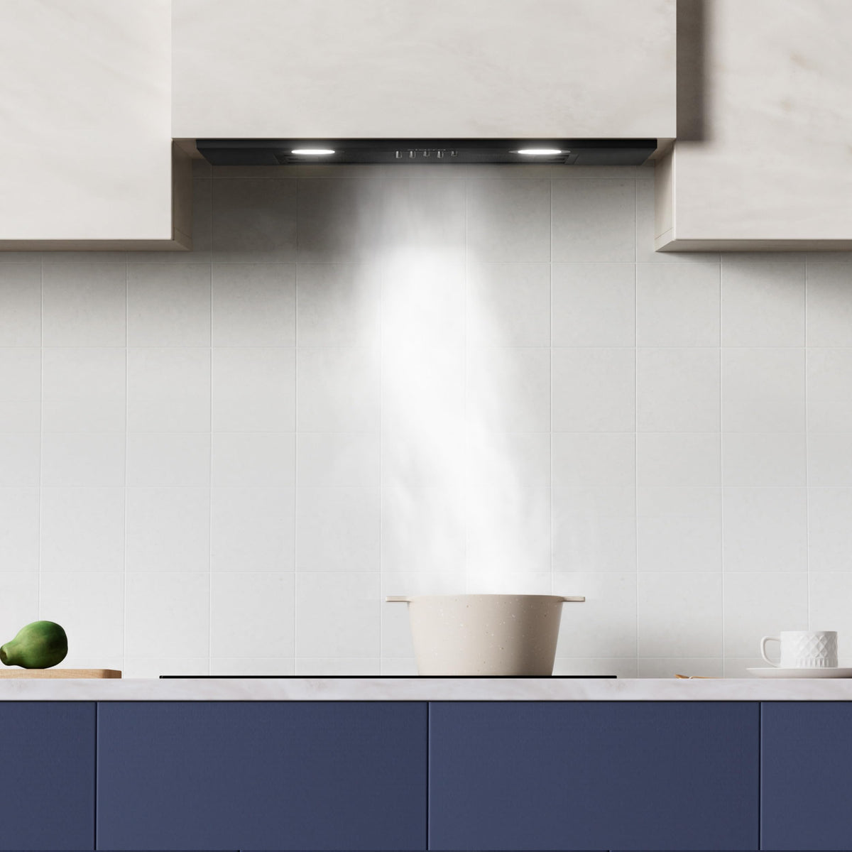 CIARRA 52cm Integrated Cooker Hood Black Wave/Touch Control CBCB5931B