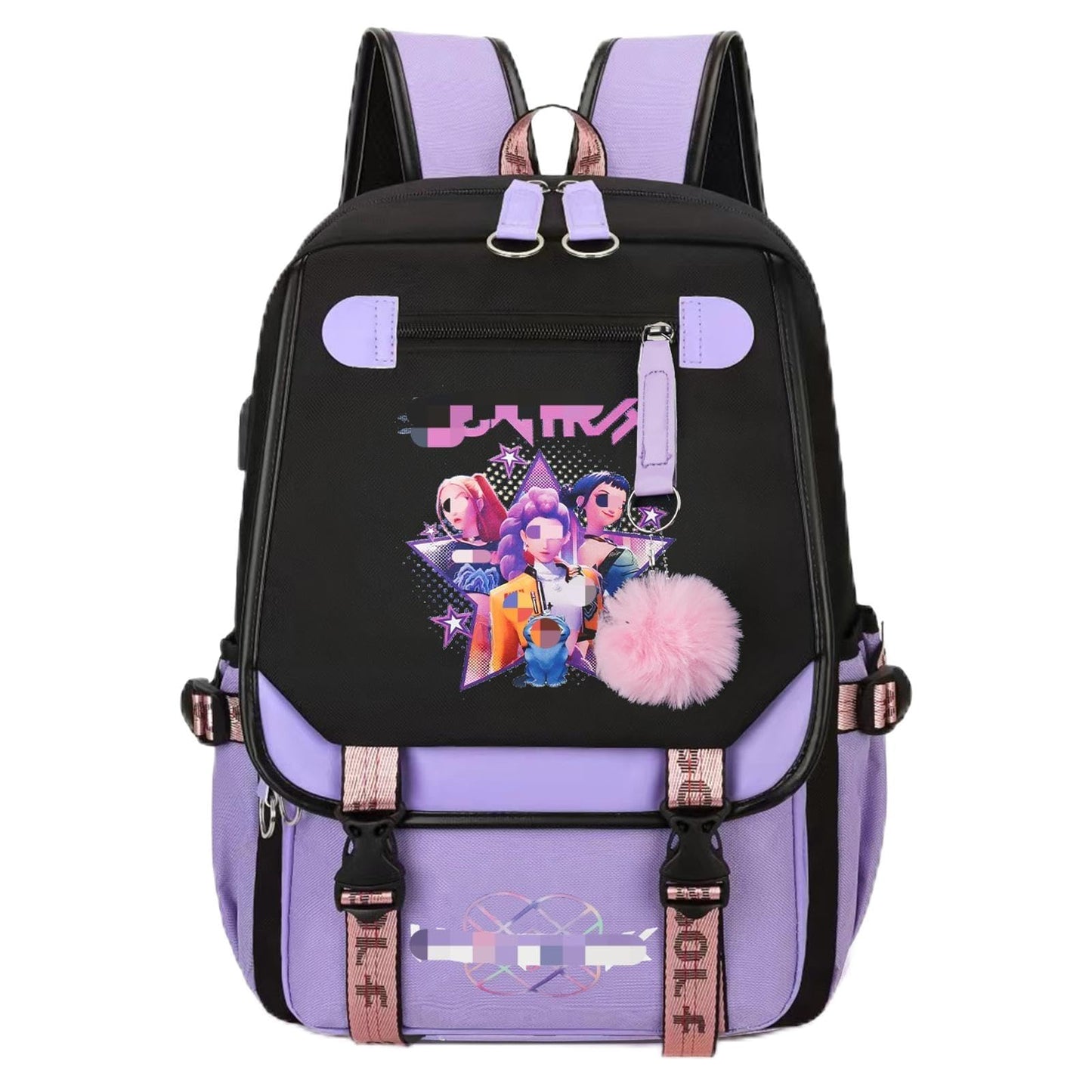 yumcute De-mn Backpack Kids, Teen Game School Bags, Children Primary Schoolbag, Children's School Backpack, 17 Inch Large Capacity Travel Rucksack Waterproof Boys Girls Book Bags for Aged 3-12 Years
