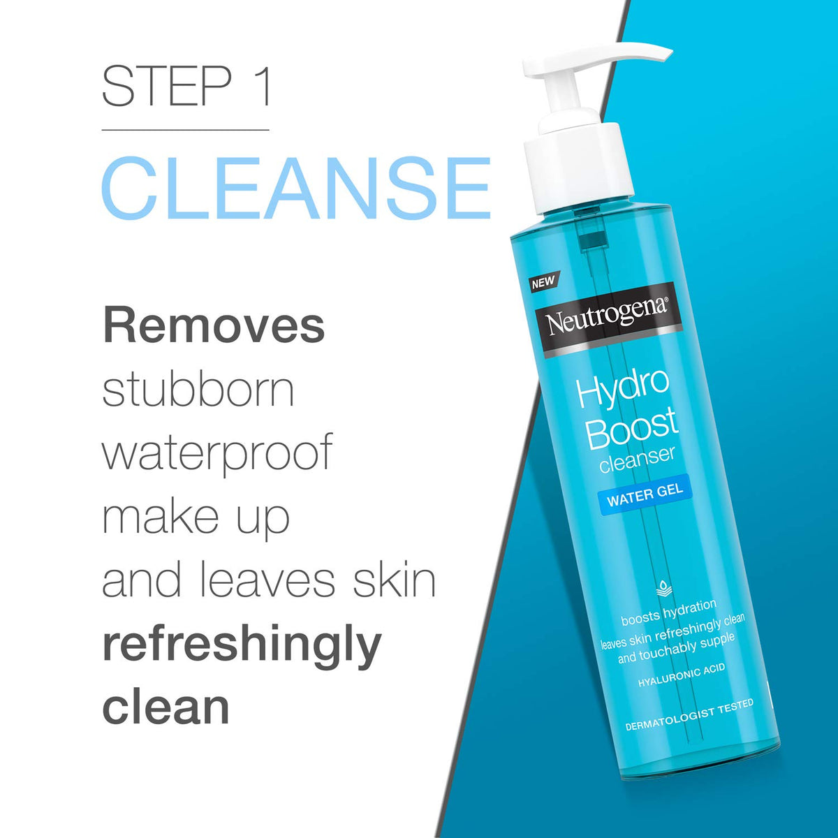 Neutrogena Hydro Boost Water Gel (1x 50ml), Oil-Free Face Cream with Hyaluronic Acid, Amino Acids and Electrolytes, Lightweight Face Care with 72 Hour Hydration, For Acne-Prone and Sensitive Skin