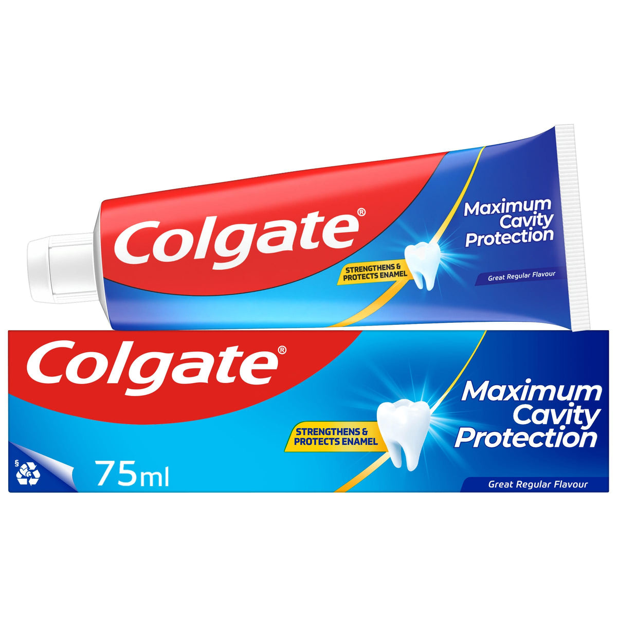 Colgate Maximum Cavity Protection Toothpaste, Great Regular Mint, 75ml
