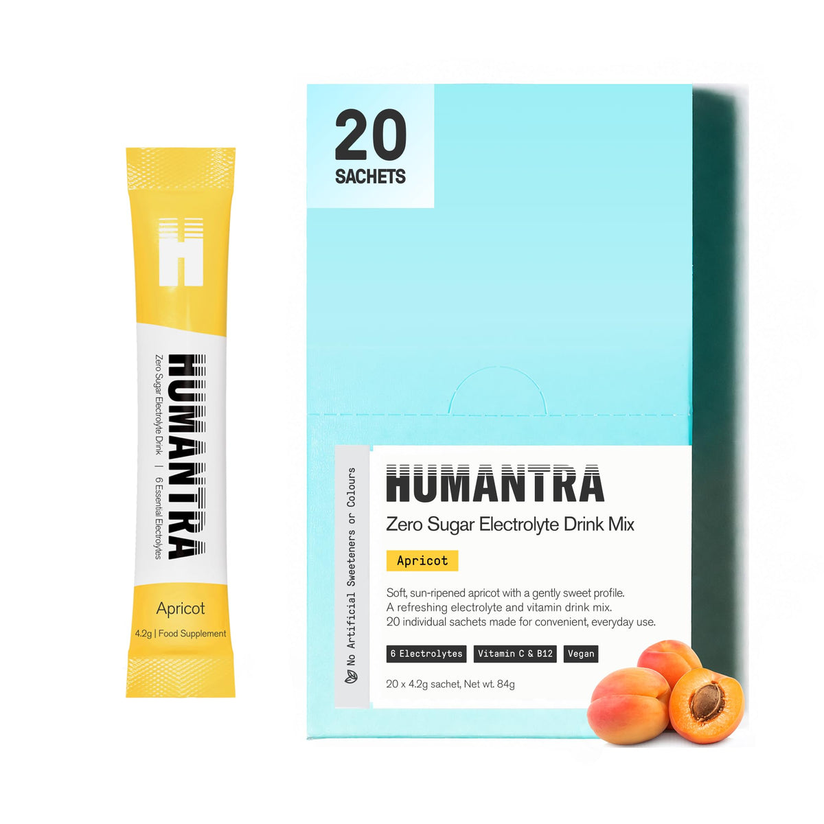 Humantra Electrolytes Powder Hydration Sachets - Himalayan Lime, 20ct