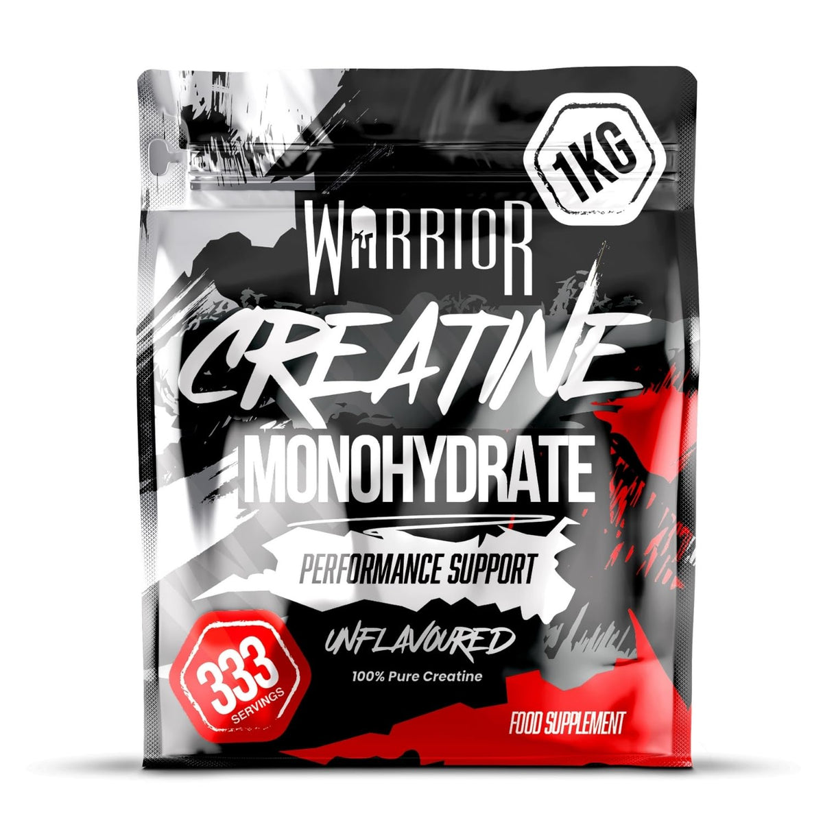 Warrior Creatine Monohydrate Powder 500g Pure Micronised (166 Servings)