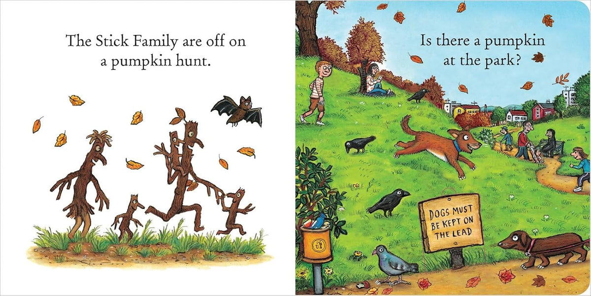 Stick Man The Pumpkin Hunt: a lift-the-flap adventure by the number one bestselling author and illustrator of The Gruffalo, Stick Man and Zog - perfect for Halloween