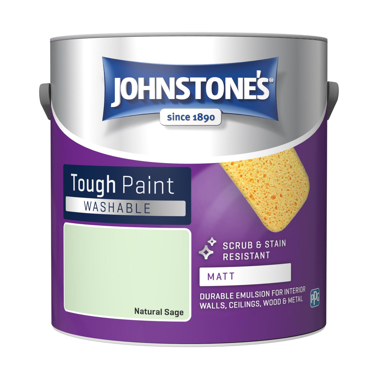 Johnstone's - Washable Matt Wall & Ceiling Paint - Rosebud - 2.5L