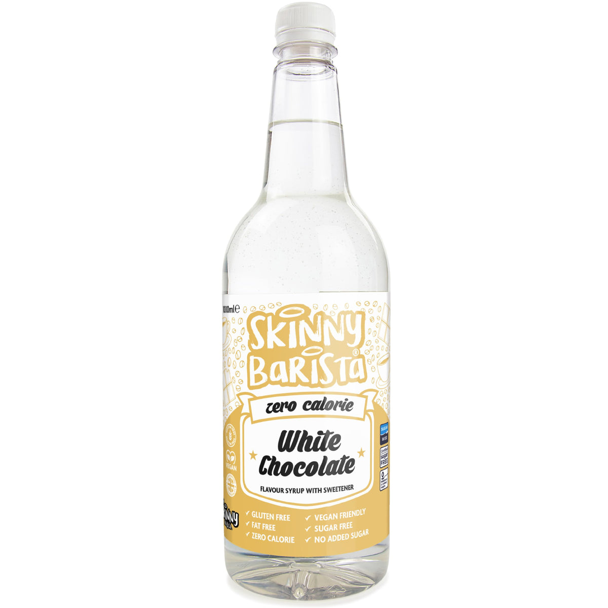 Skinny Food Co Butterscotch Syrup Zero Calorie 1L - Sugar Free Coffee Syrup