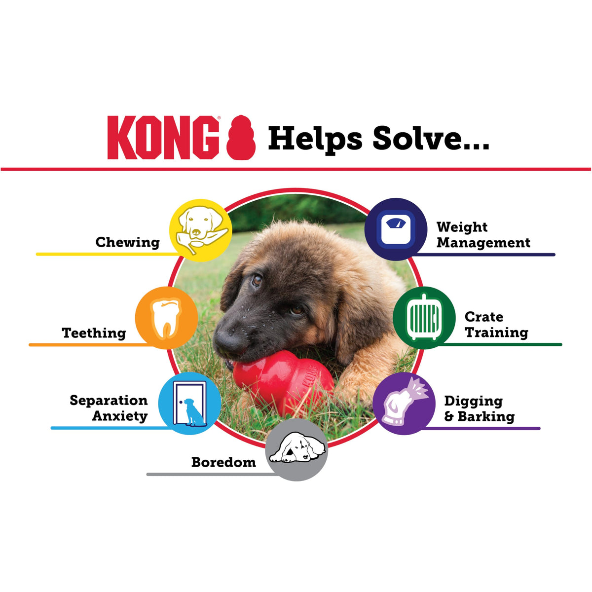KONG Classic Stuffable Dog Toy, For Medium Dogs