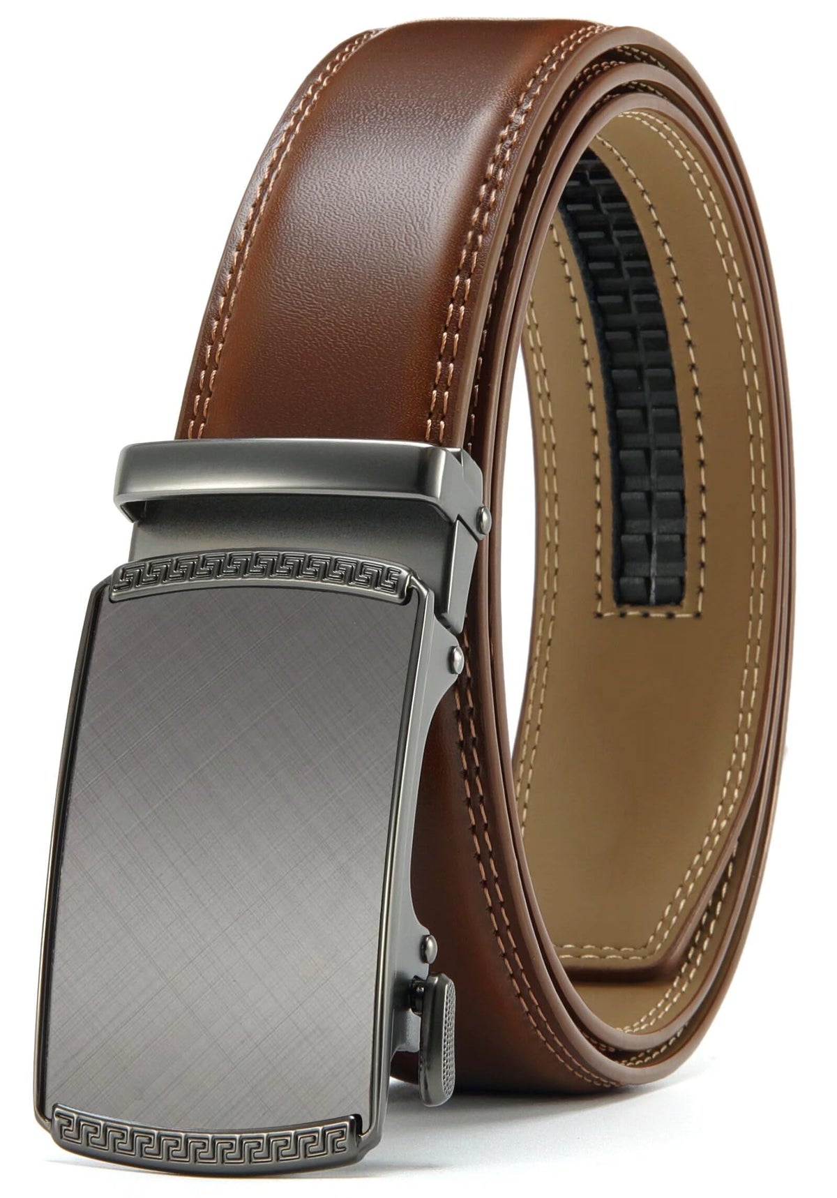 CHAOREN Belts for Men, 1 3/8" Ratchet Mens Belt Leather for Jeans, Dress