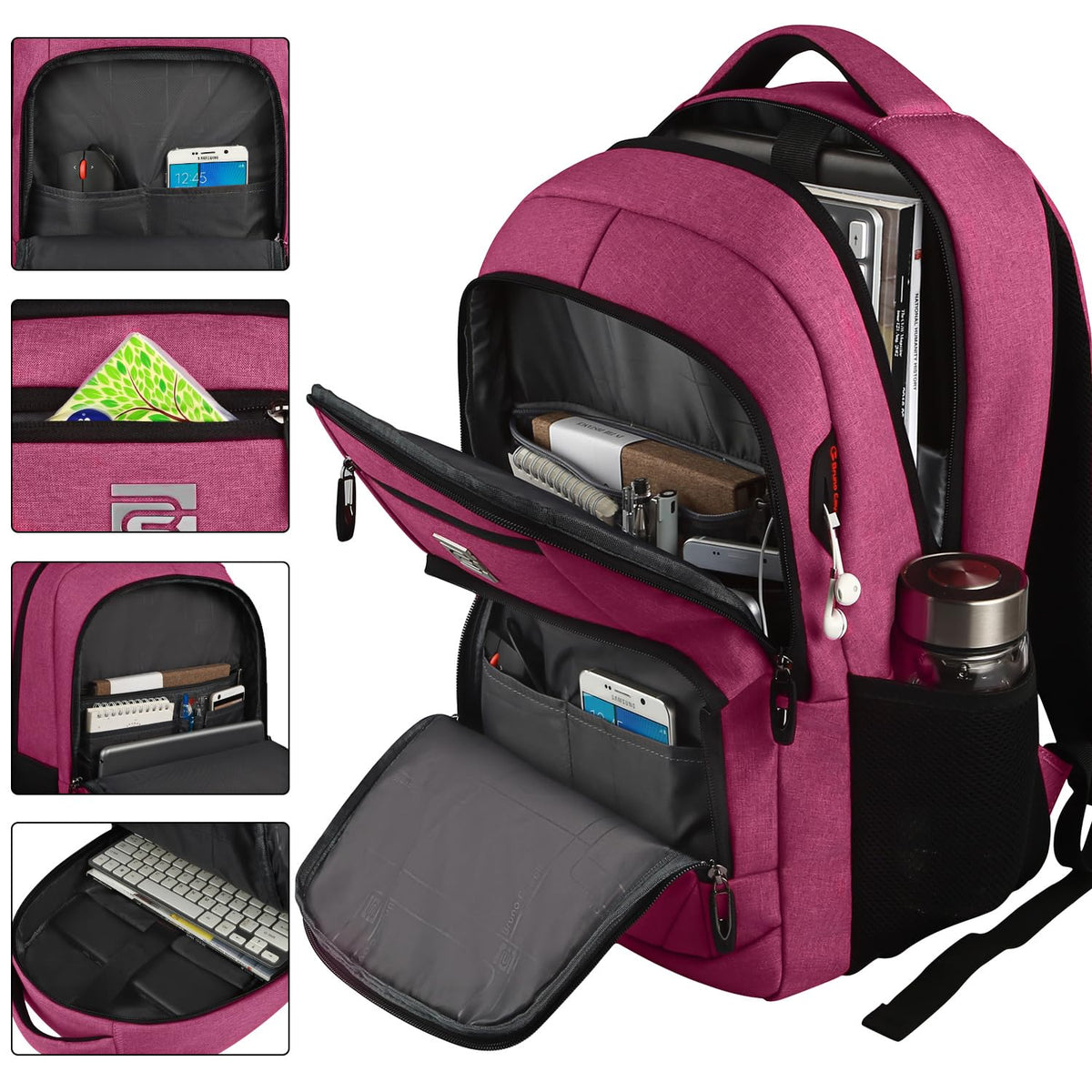 KASIBON Laptop Backpack for Men, Anti-Theft Travel Backpack Business
