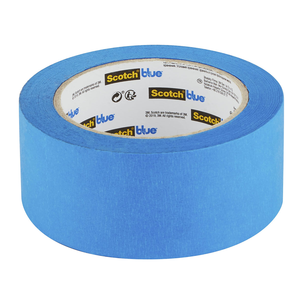 ScotchBlue Multi-Surface Premium Masking Tape, 24mm x 41m, 1 Roll/Pack - Scotch Adhesive Blue Painters Tape, For Painting and Decorating, Indoor & Outdoor, Sticks Well, 100% PEFC