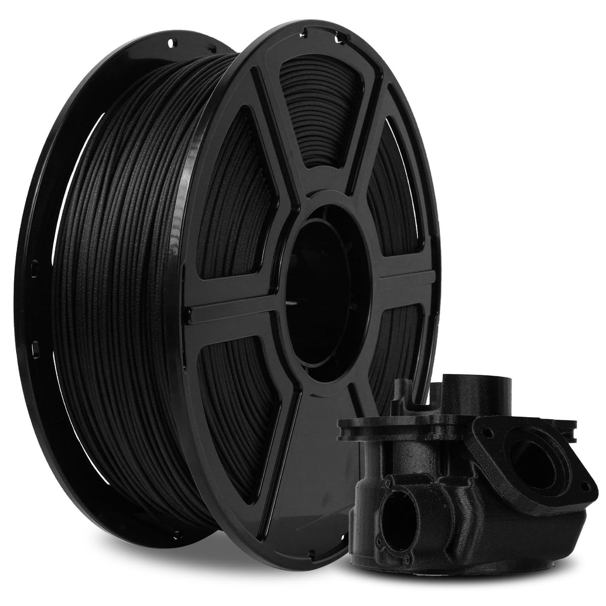 FLASHFORGE 3D Printer Filament, PLA PRO Filament 1.75mm, 1KG Spool (2.2lbs), Dimensional Accuracy +/- 0.02mm for FDM 3D Printers, Better Tenacity & No Knotting (White)