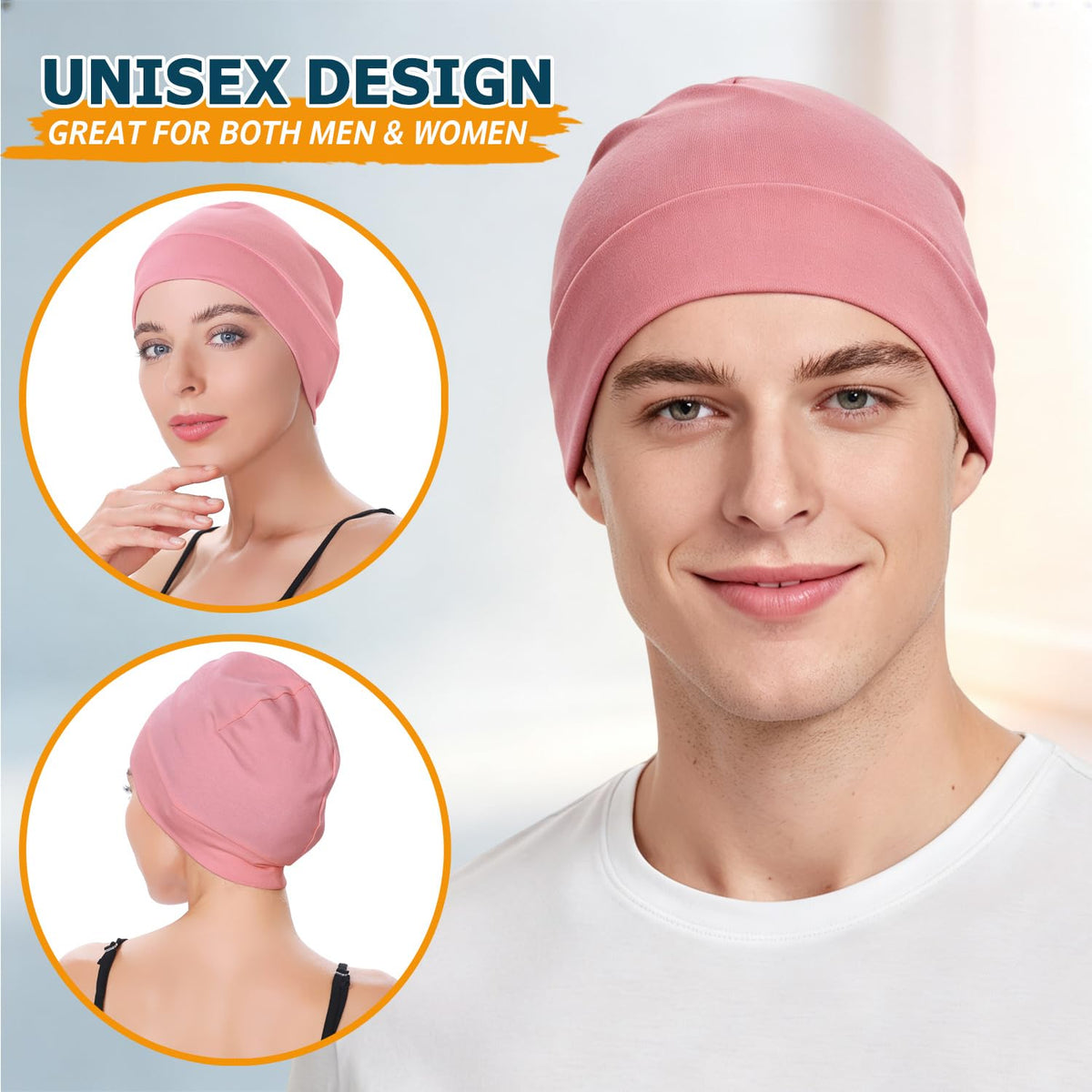 EINSKEY 100% Cotton Skull Caps for Men, Multipurpose Daily Wear Beanie Hat