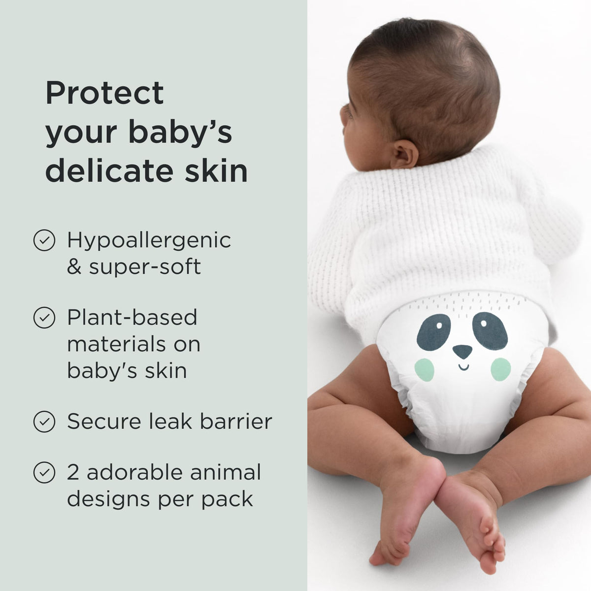 Kit & Kin Premium Baby Nappies Size 4 | 9-14 kgs / 20-31 lbs | Pack of 256 Nappies | Plant-Based Materials On Baby's Skin | Hypoallergenic | Superior up to 12 Hour Leak Protection