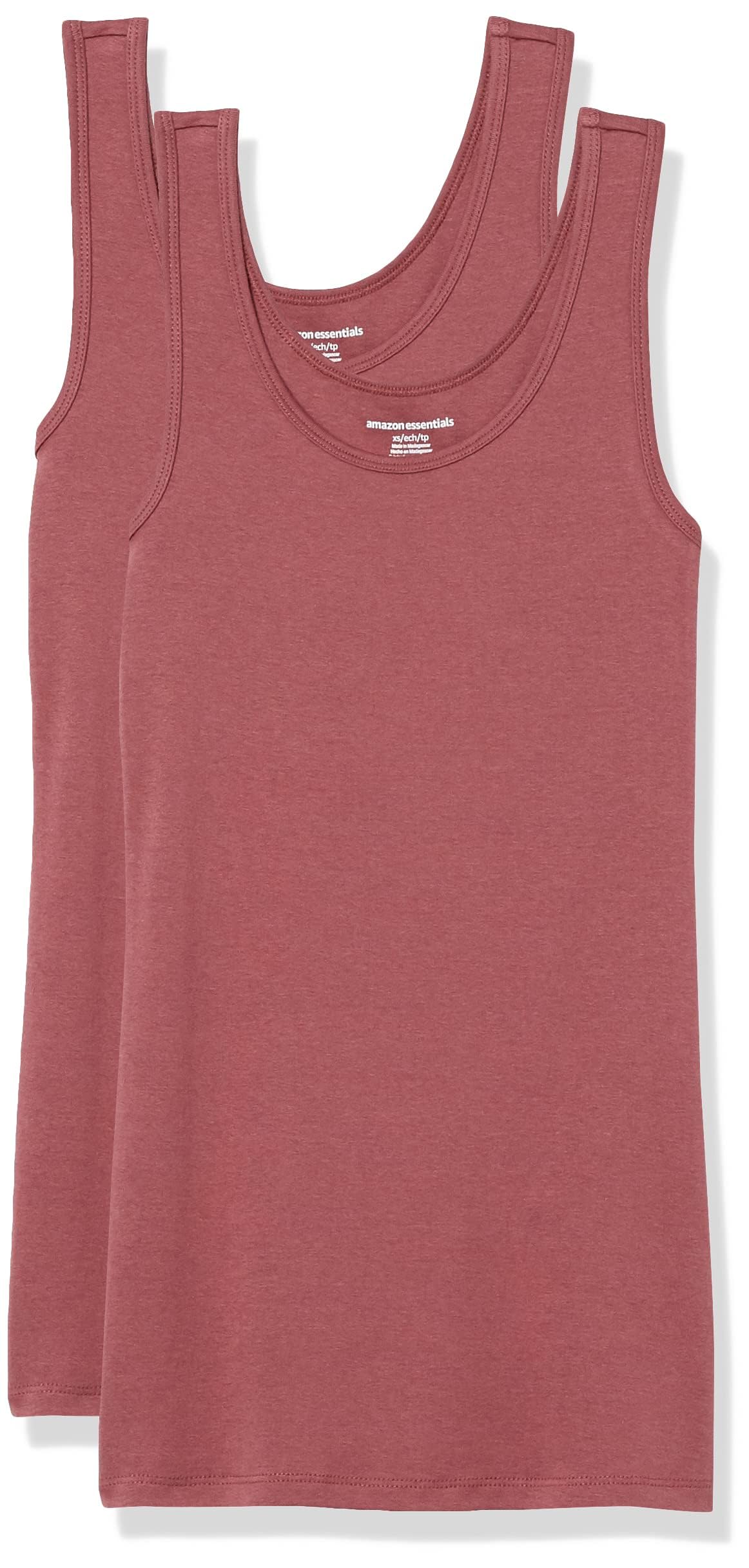 Amazon Essentials Women's Slim-Fit Vest, Pack of 2