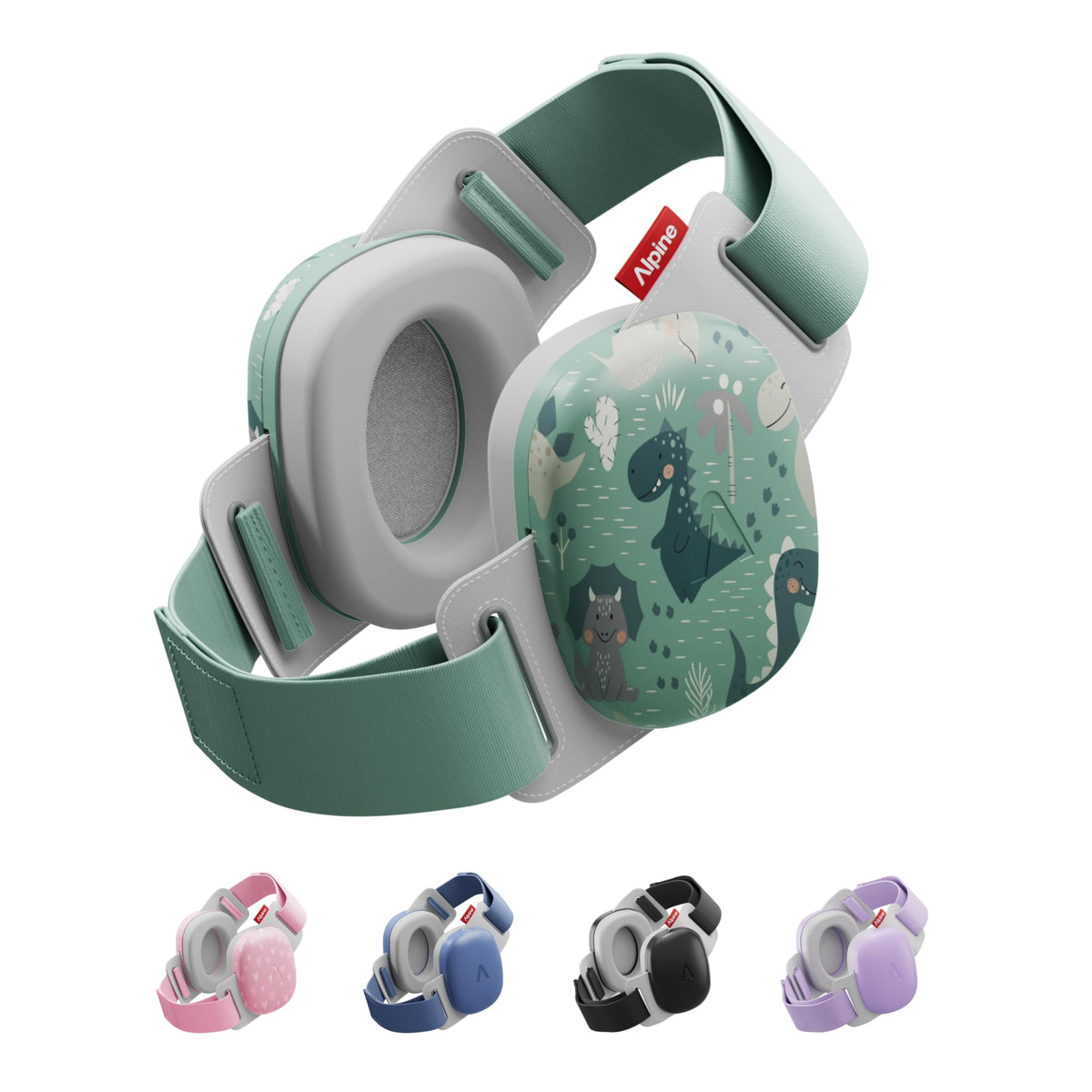 Alpine Muffy Baby Comfort Ear Defenders, Adjustable up to 48 months, Green