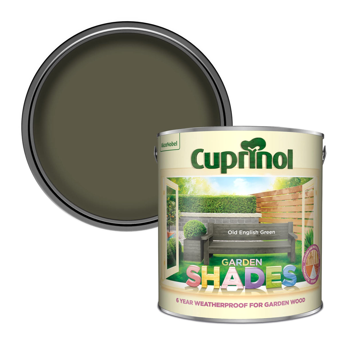 Cuprinol Garden Shades Exterior Woodcare, Country Cream, 1 Litre