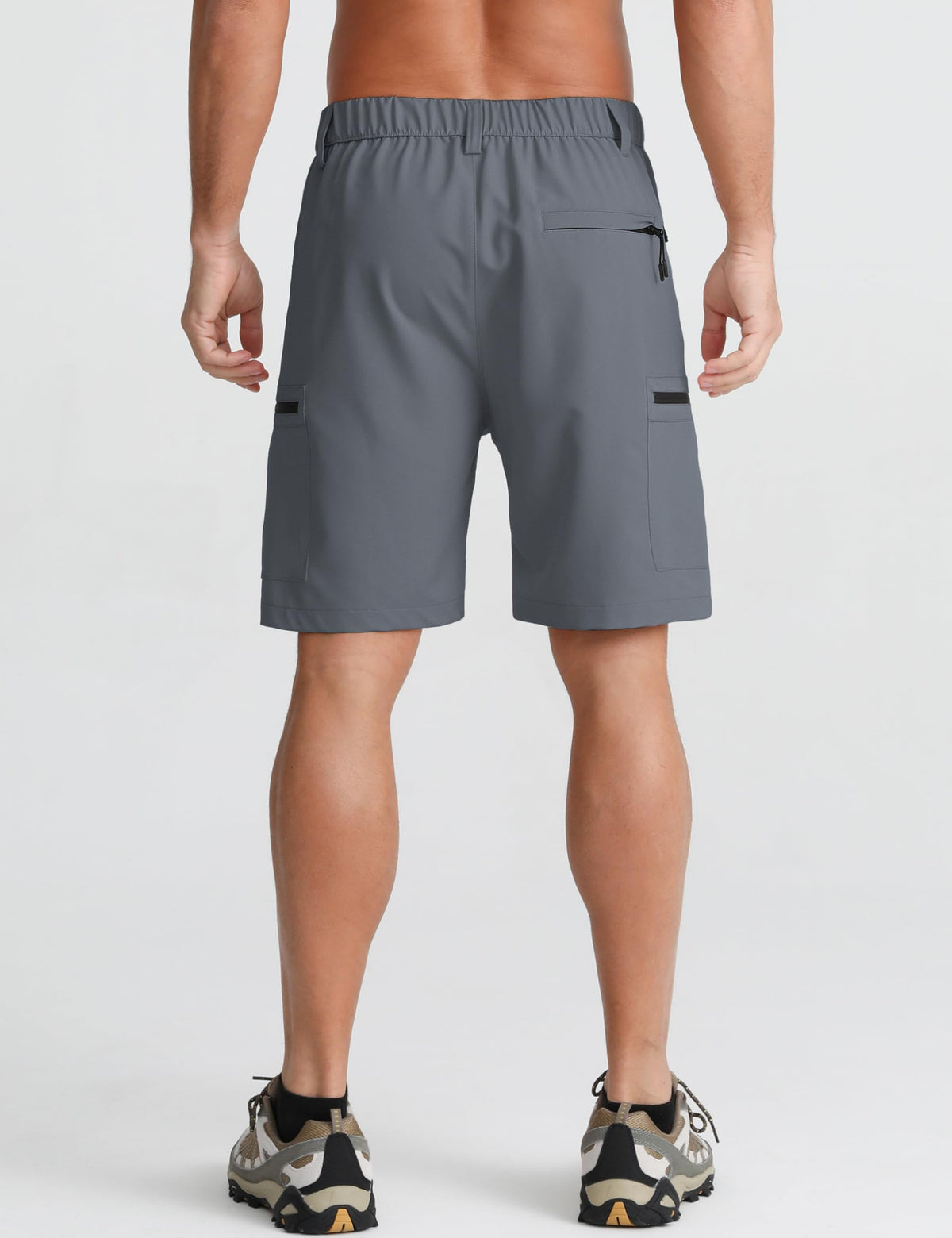APTRO Mens Cargo Hiking Shorts Outdoor Lightweight Golf Casual Shorts for Men with 5 Zipper Pockets