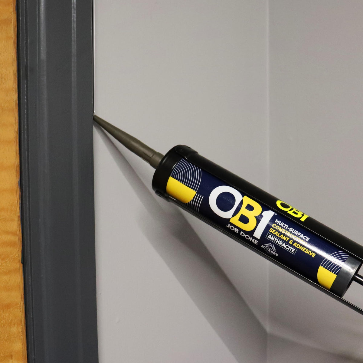 OB1 Clear Multi-Surface Construction Sealant & Adhesive, 290ml 2in1 formula