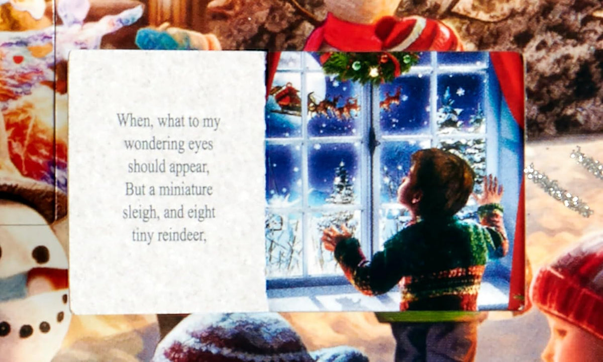 Snowman Contest Advent Calendar (Christmas Countdown Calendar) with Twas the Night Before Christmas Poem Vermont Christmas Company
