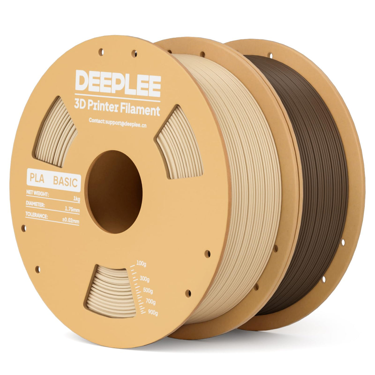 DEEPLEE PLA Filament 1.75mm, Basic 3D Filaments Beige 1kg