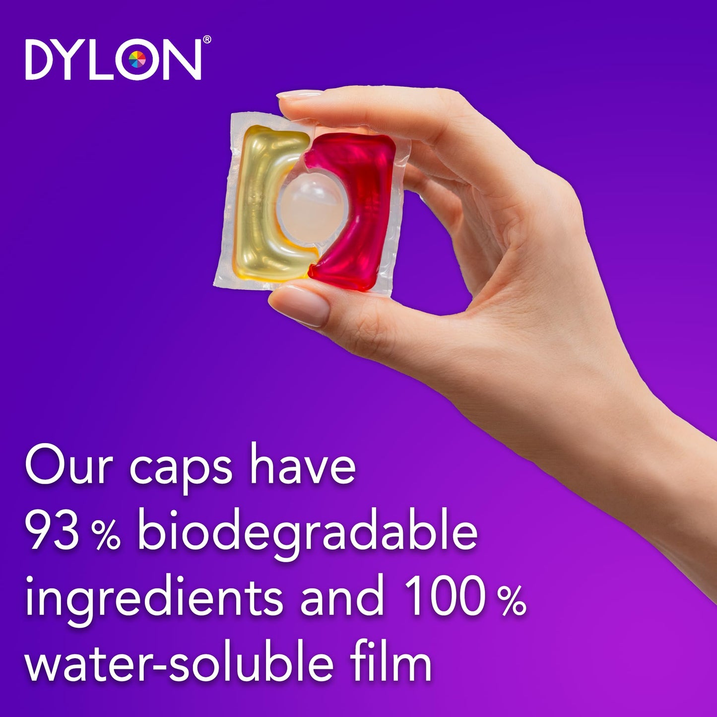 Dylon Colour Caps (40 Loads), for All Coloured Clothes, Laundry Detergent Pods to Protect Colours, Renewing in Every Wash with Optimal Results in 10 Cycles