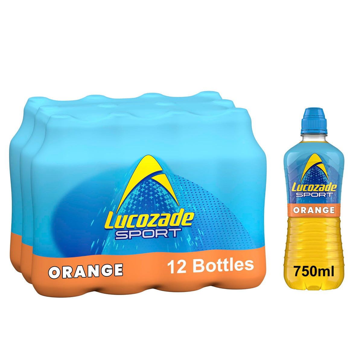 Lucozade Sport Orange Sports Drink, 4 x 500ml