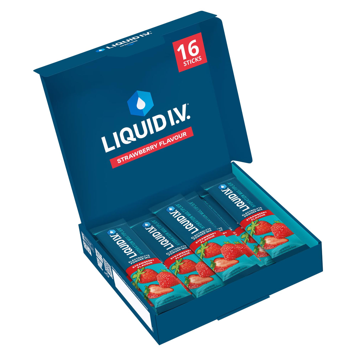 Liquid I.V. Hydration Multiplier Electrolyte Mix, Passion Fruit, 16 Sticks