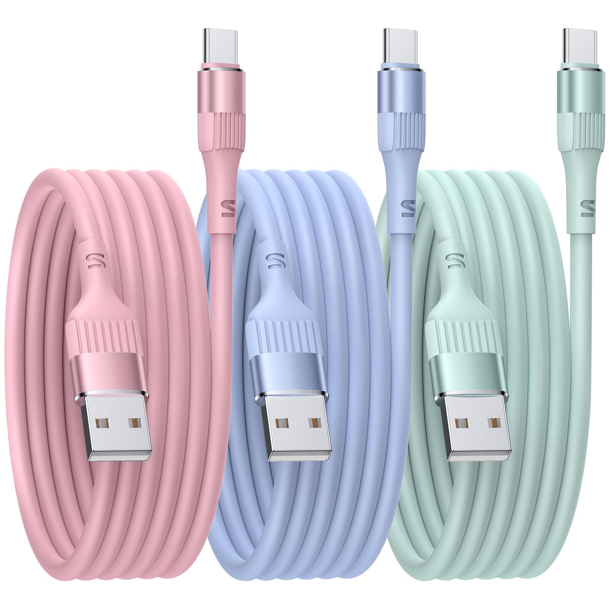 Nebite USB to USB C Cable 3PACK 3FT/1M USB C Charger Cable