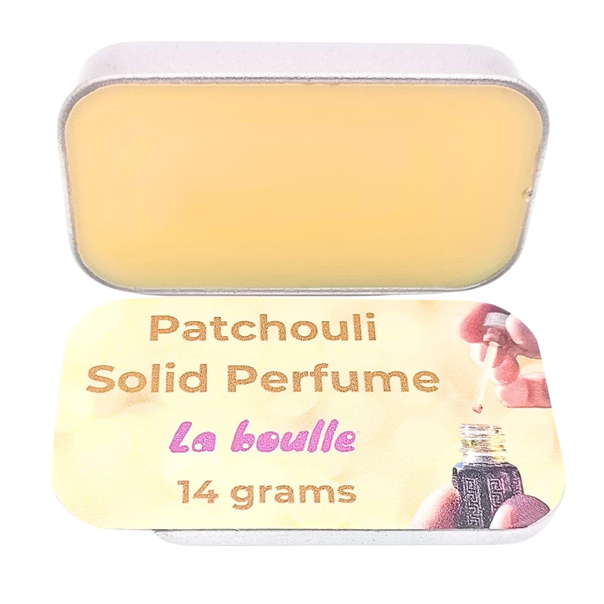 Sandalwood Solid Natural Perfume Balm. For sensitive skin. Handmade in UK.