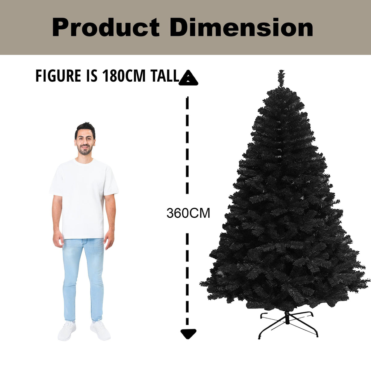 SHATCHI 6ft/1.8m Alaskan Pine Green Artificial Christmas Tree Bushy 550 Tips Xmas Home Decorationations Decorations