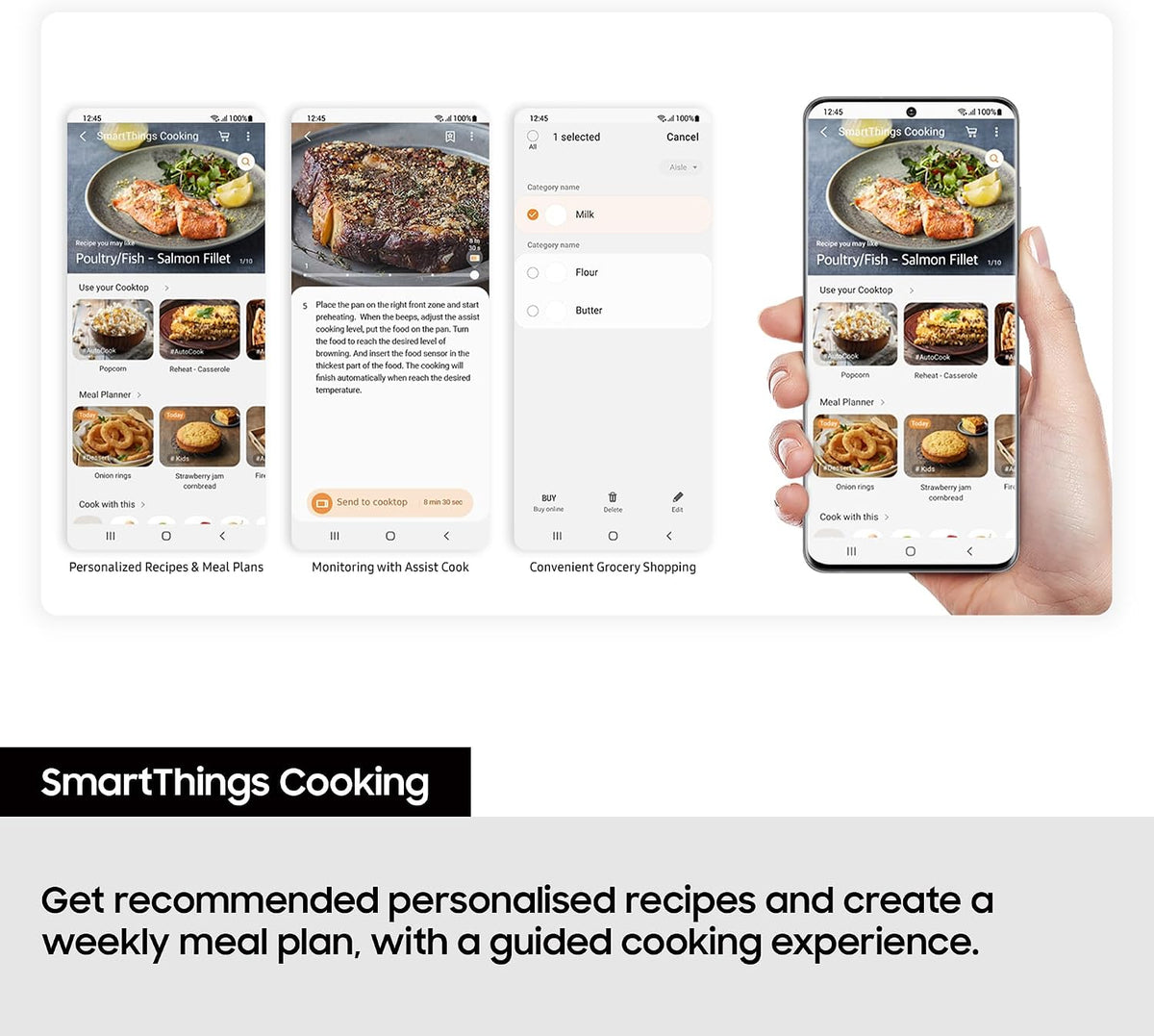 Samsung Ceramic Hob with 4 Cooking Zones, With Touch Control, Colour: Black, Material: Glass, C61R2AEE