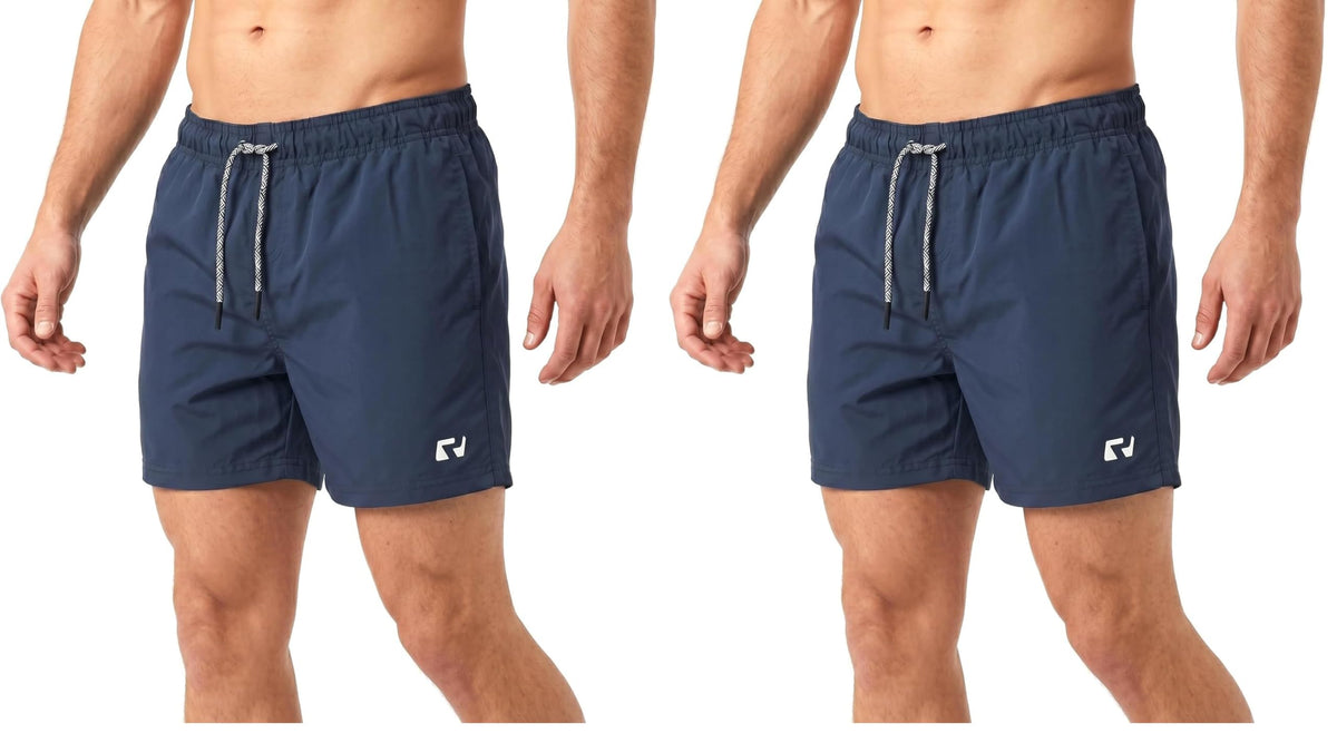 RIPT Men’s Quick Dry Swim Shorts Mesh Lining Drawstring UV 50 Beach Trunks