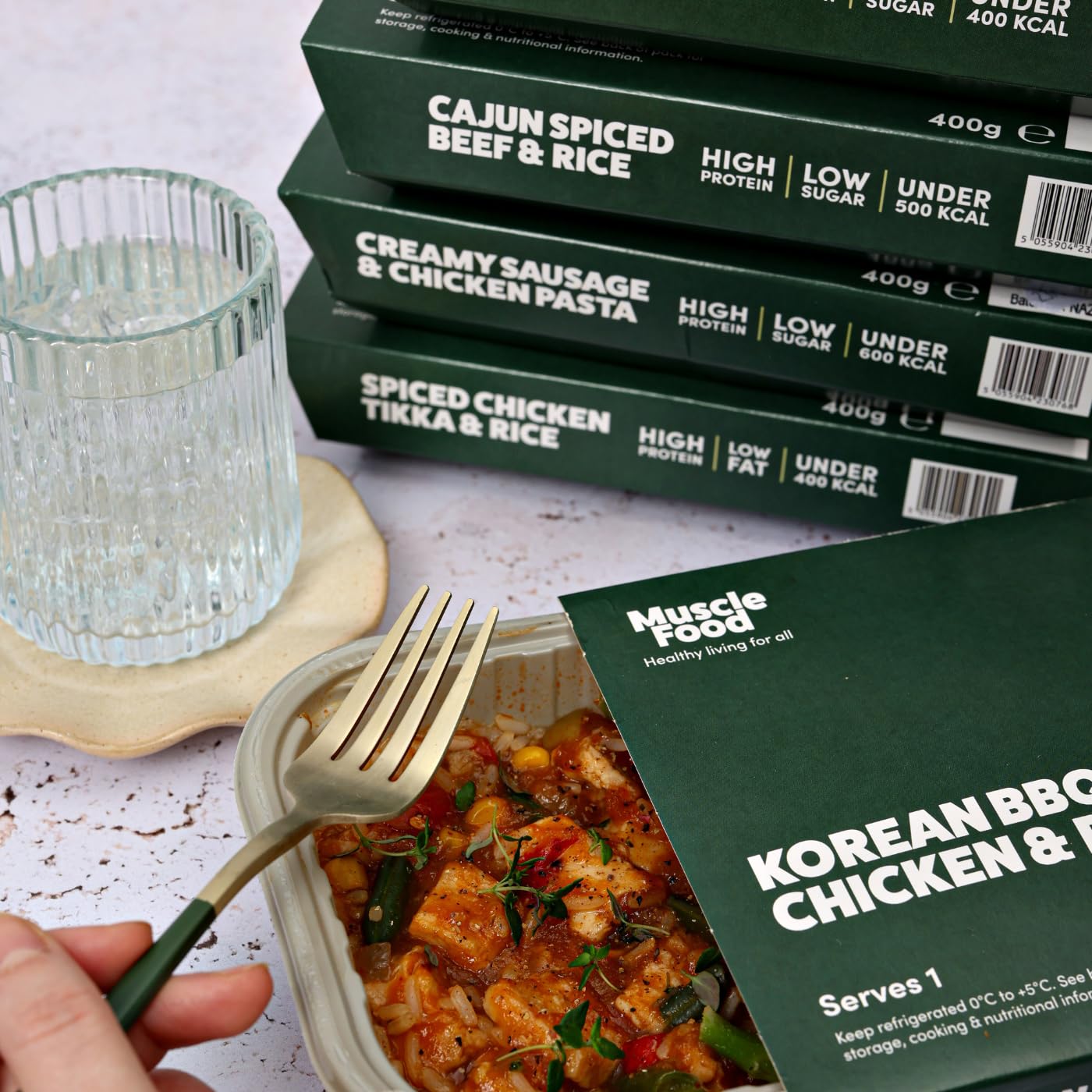 MuscleFood High Protein, Calorie Controlled Ready Meal Bundle | Freezer-Freindly | Delivered Chilled | (7 meals)