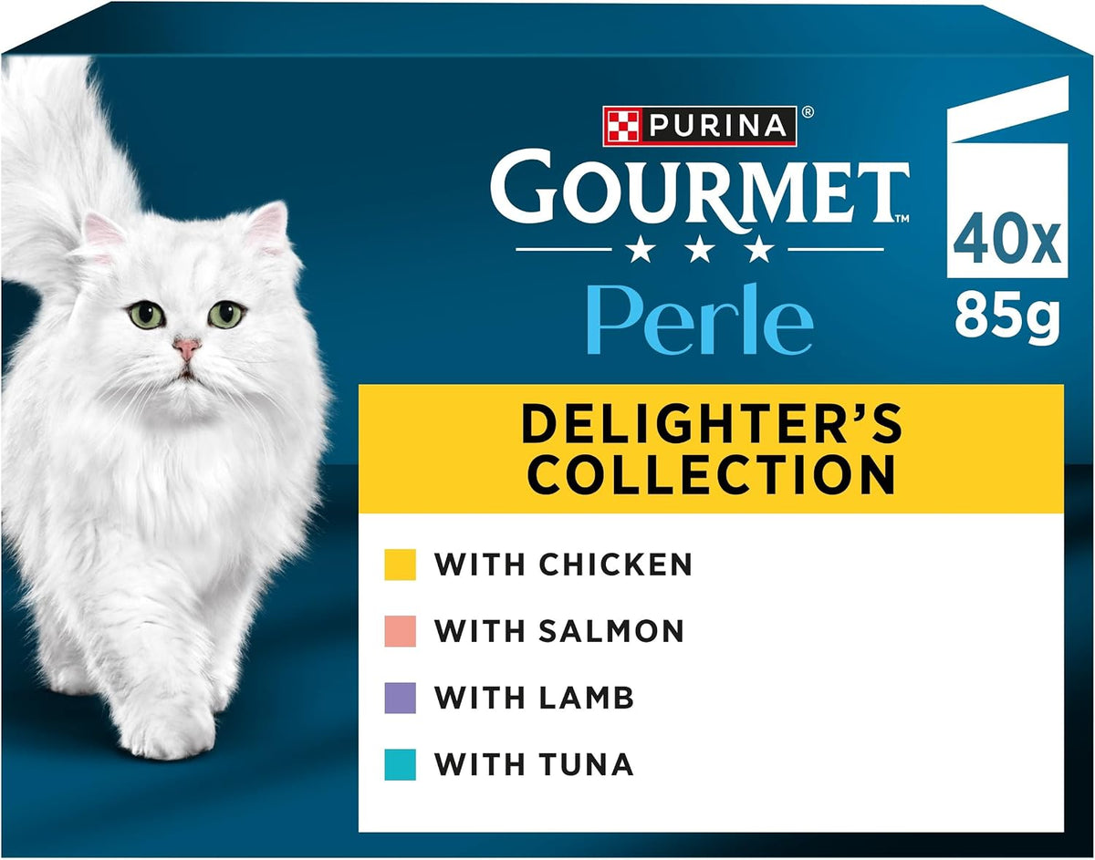 GOURMET Perle Delighters Collection in Gravy Wet Cat Food 40x85g