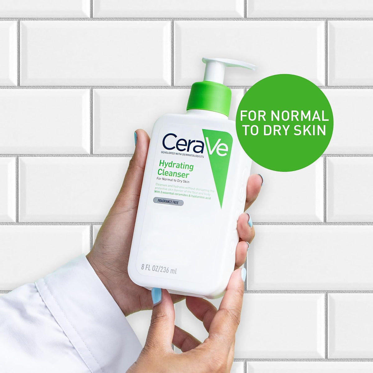 CeraVe Hydrating Cleanser for Normal to Dry Skin with Hyaluronic Acid 236ml