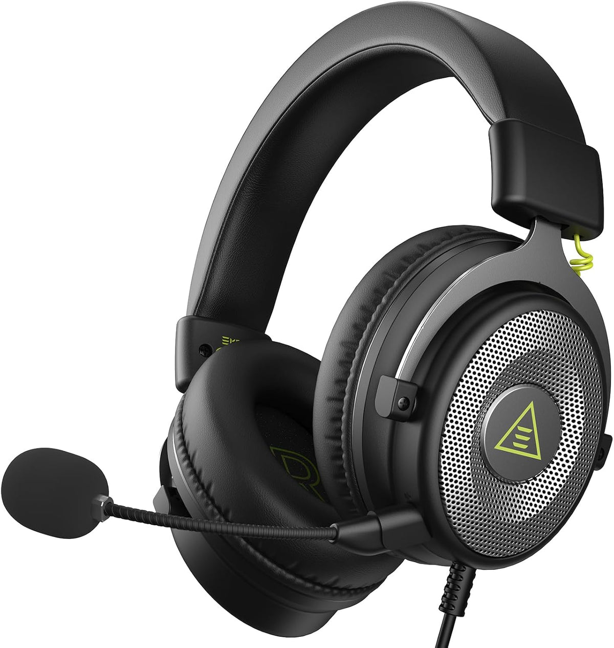 EKSA E900 Wired Gaming Headset for Xbox One - PC Headset with Detachable Noise Cancelling Microphone, 3D Stereo Sound 50mm Driver- Gaming Headphones for Xbox S/X, PS4 PS5, Switch, Laptop (Sliver)