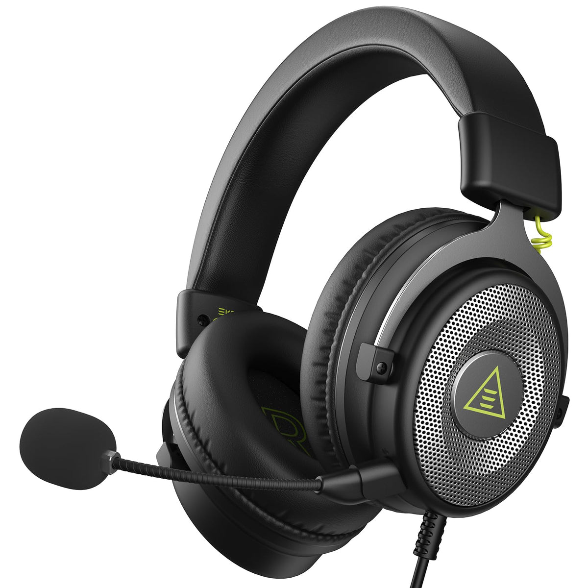 EKSA E900 Wired Gaming Headset for Xbox One - PC Headset with Detachable Noise Cancelling Microphone, 3D Stereo Sound 50mm Driver- Gaming Headphones for Xbox S/X, PS4 PS5, Switch, Laptop (Sliver)