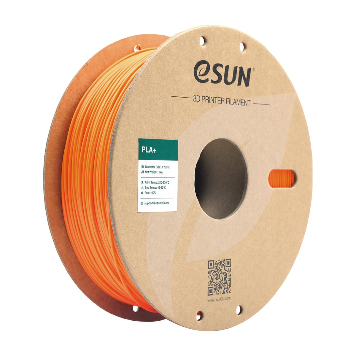 eSUN PLA+ 3D Printing Filament 1KG(2.2lbs), Enhanced Toughness, Cold White