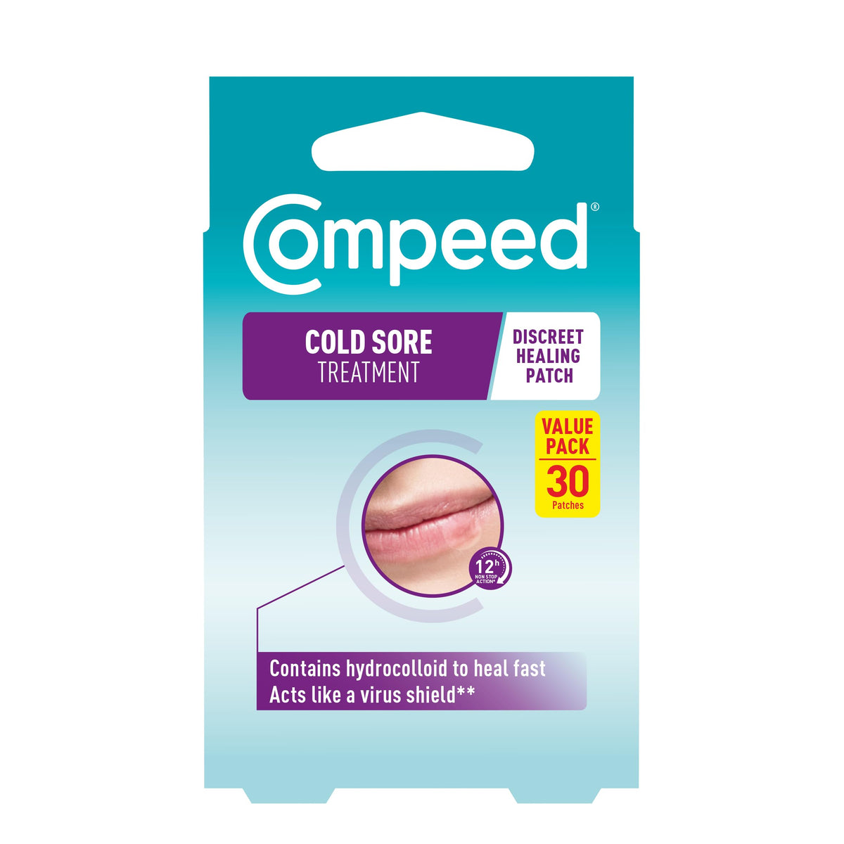 Compeed Cold Sore Patches for Fast Healing, Hydrocolloid, Pack of 15