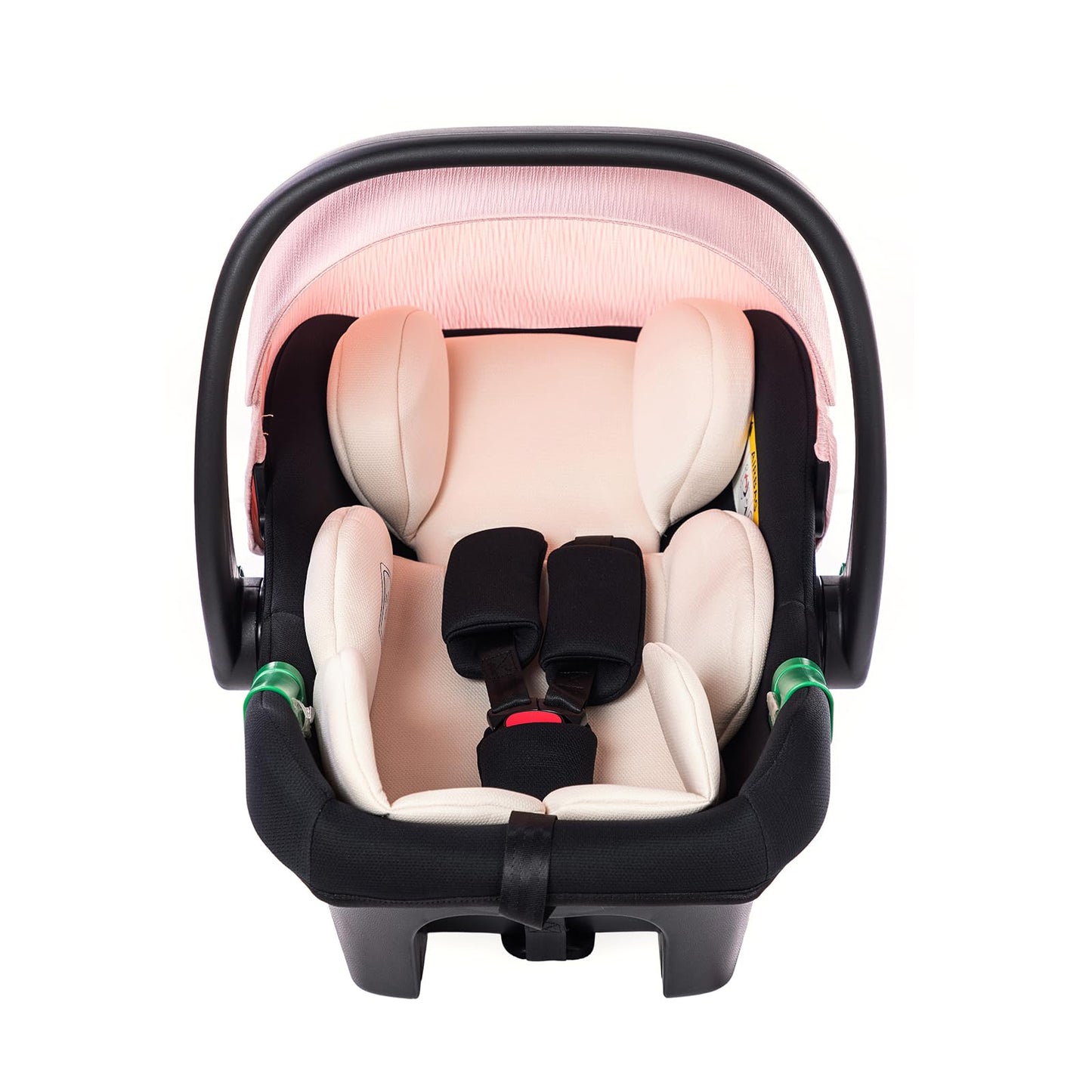 3 in 1 Baby Stroller with Height Adjustable Handle,3 in 1 Prams Travel System, Lightweight Foldable Pushchair, Prams with Aluminum Frame for Portable Baby Carriage (D2 Pink, H2-D)
